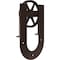 Ekena Millwork Premium Wagon Wheel Horseshoe Roller Hanger w/ Bolts for Barn Door for 2 1/4" Doors, Rustic Brown GB60015R2WRB - alternate 5
